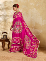 Buy NewPatola Style Saree withFestive Wear KcPc