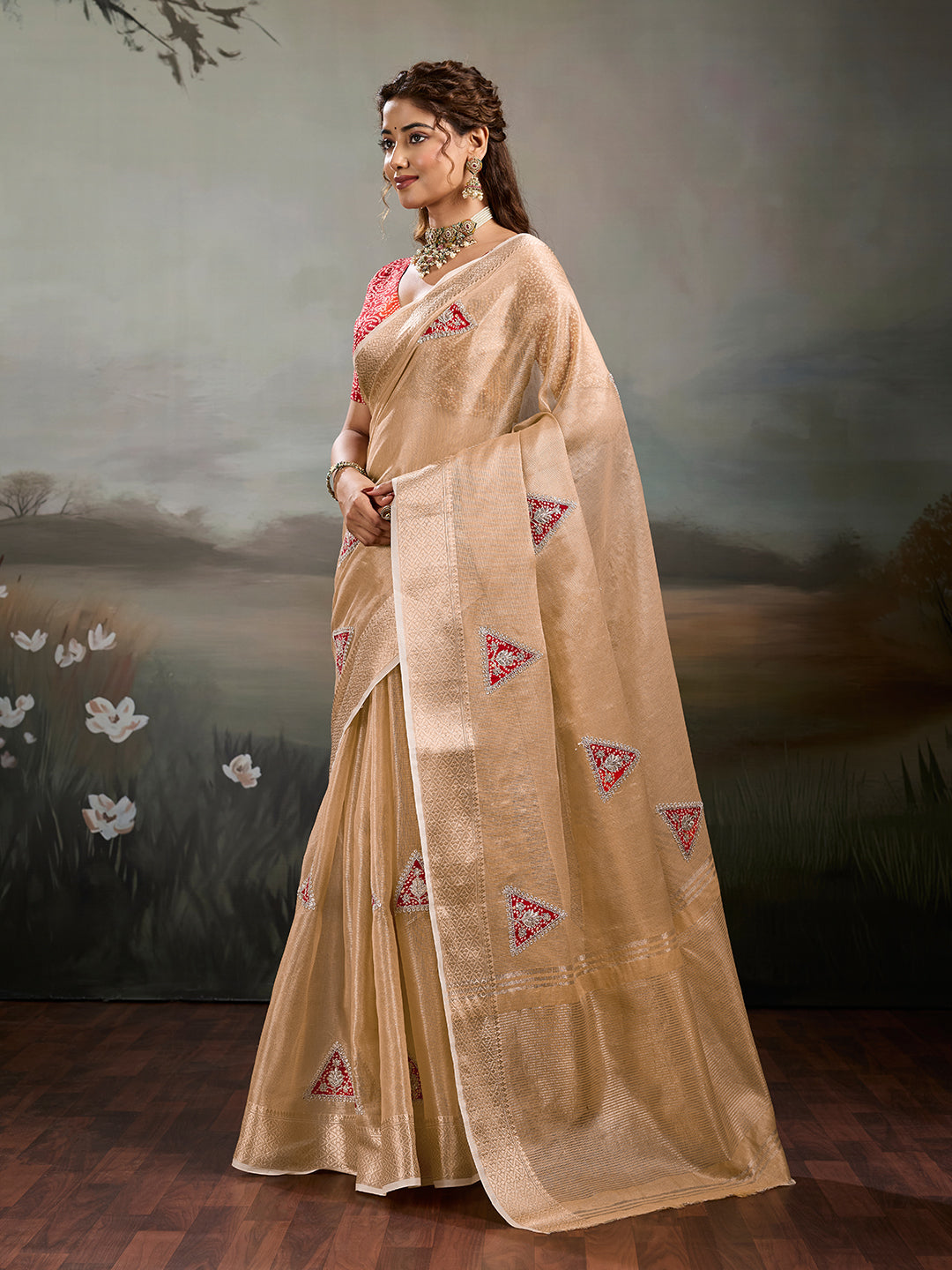 Buy Traditional Banarasi Style Saree Kcpc