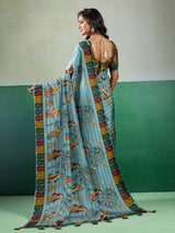 Buy Kalamkari Saree With Mehendi Wear