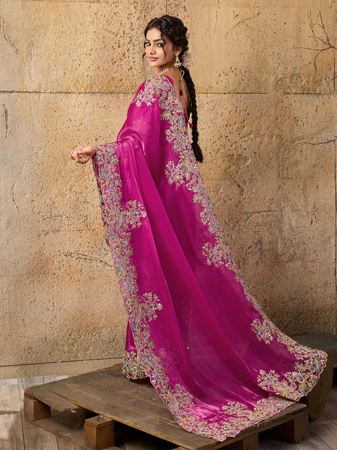 Buy Designer Pure Tissue Silk Saree Kcpc Image 5