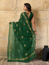 Buy latest Royal Bandhani Georgette Saree With Wedding Wear