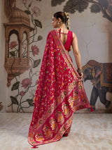 KcPc Banarasi Style Georgette Saree with Zari Weaving Festive Wear Saree VKFH