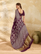 Buy Modal Silk Ajrakh Style With Mirror Work KcPc 