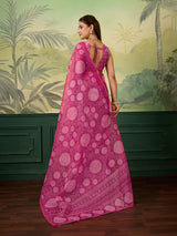 KcPc New Stylish Bandhani Pattern Kota Doria Saree STL