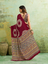 KcPc New Premium Casual Saree in Kalindi Style Soft Crepe Silk Fabric Drape APL