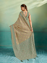 KcPc Premium Tusser Style Tussar Silk Saree with Aari & Aabla DetailingSTR