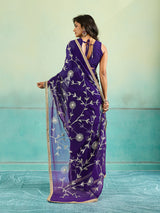 KcPc New Festive Special Royal Chiffon Saree with Traditional Gota Patti Touch SNL