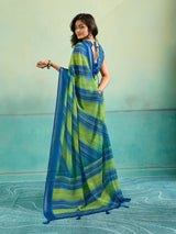KcPc Premium Leheriya Style Saree Crafted in Soft Pure Chiffon Fabric