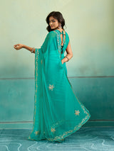 KcPc Latest Chiffon Bollywood Style Gotapatti Work Saree MHS