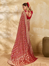 Buy Traditional Banarasi Style Georgette Saree Kcpc