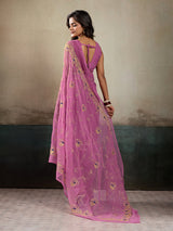 Buy Designer Saree With Handcrafted Aari Tari Work 