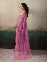 Buy Designer Saree With Handcrafted Aari Tari Work 