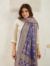 KcPc Pure Khaddi Georgette Meenakari Neemzari Bandhej Dupatta