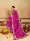 KcPc New Pure Ojariya Bandhani Saree with Gotapatti Work