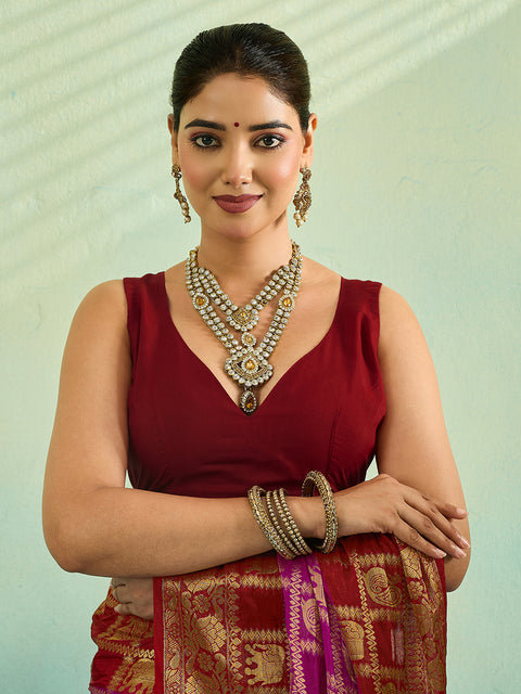 KcPc New Art silk Banarasi Style With Zari weaving Work Saree KCPC