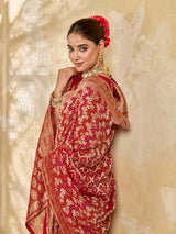 Buy Traditional Banarasi Style Georgette Saree Kcpc