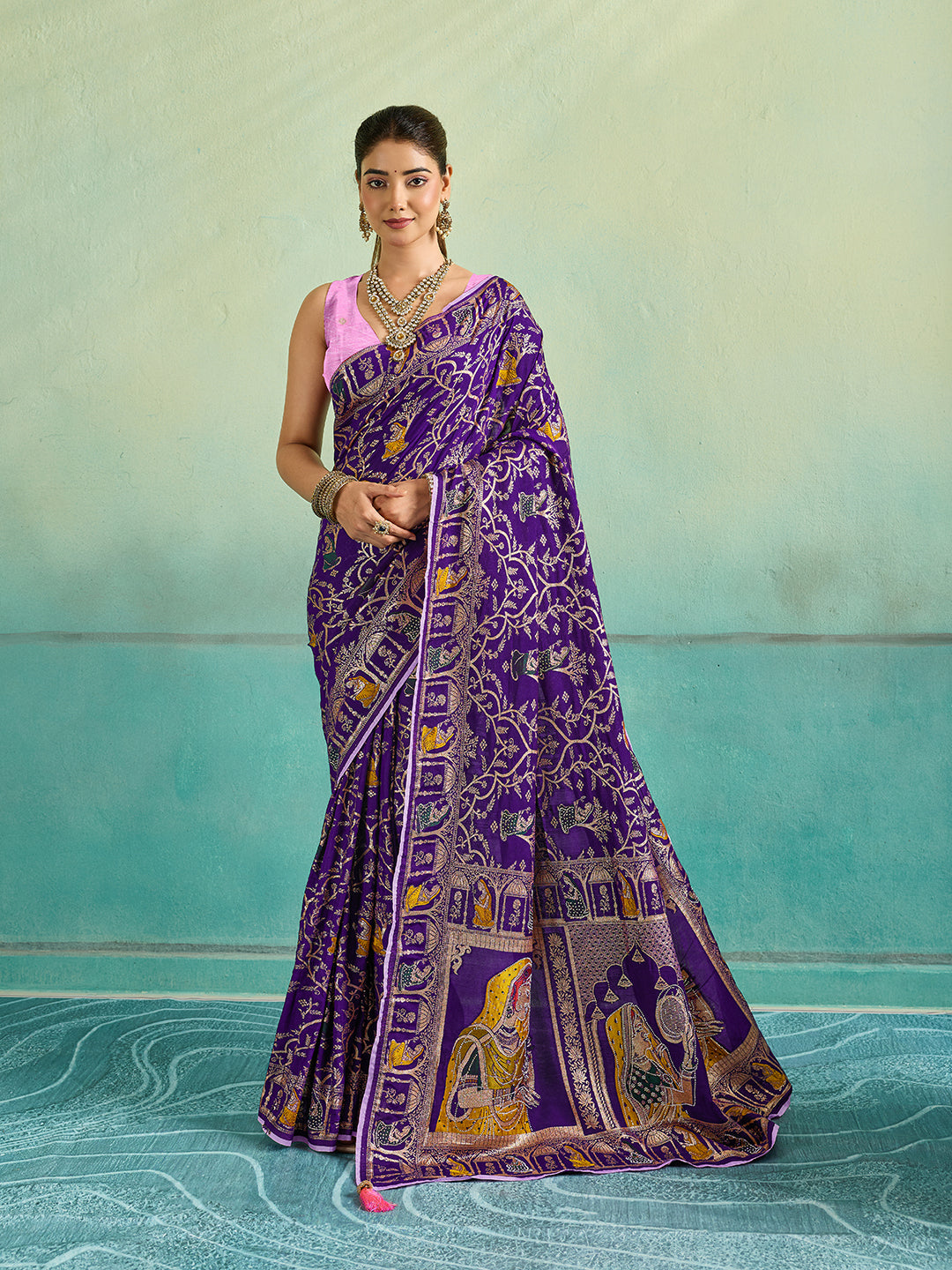 KcPc New Royal Dola Silk Shiroshki Banarasi SareePDM