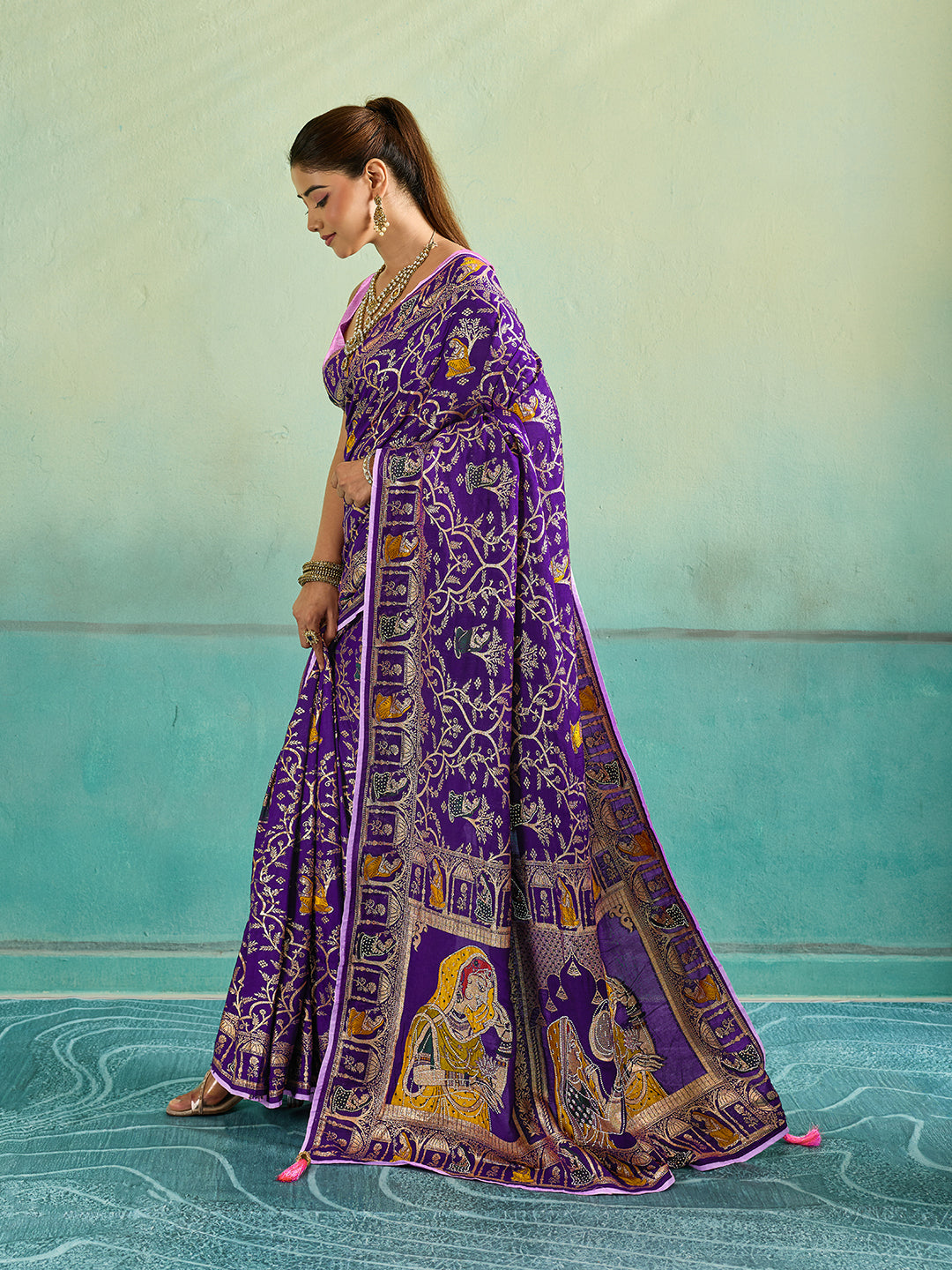 KcPc New Royal Dola Silk Shiroshki Banarasi SareePDM