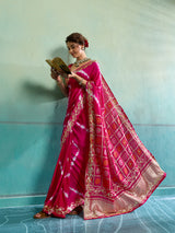 Buy Bandhani Saree with Gotapatti Work 