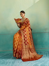 Buy Banarasi Saree With Festivel Wear