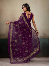 Buy Traditional Style WithHandcrafted Aari tari Work