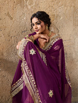 KcPc New Handcrafted Kacha Gota Patti Saree in Pure Georgette Fabric MHS