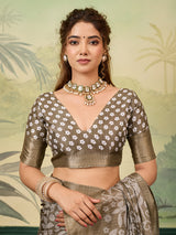 Buy Printed Saree With Zari border