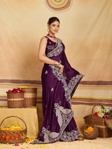 KcPc Premium Gaji Silk Sarees Crafted with Heavy Embroidery WorkSAN