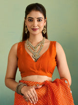 Buy Leheriya Style With Gotapatti Work Saree