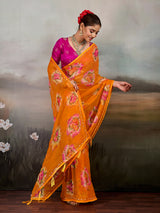 Buy Chiffon Blouse with Cutdana Work Kcpc