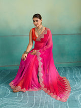 KcPc Premium Chiffon Saree with Classic Traditional DesignSWA