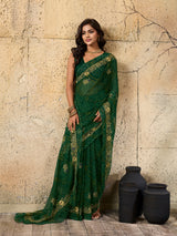 Buy latest Royal Bandhani Georgette Saree With Wedding Wear