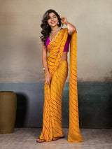 Buy New Chiffon Leheriya Style With Casual Wear Saree