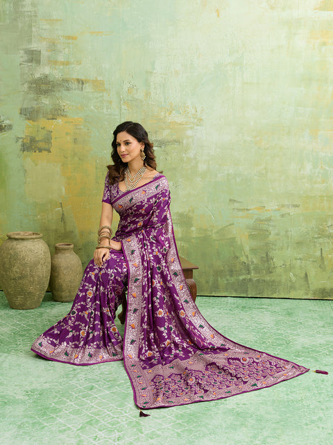  Silk With Zari Weaving Saree under 2000
