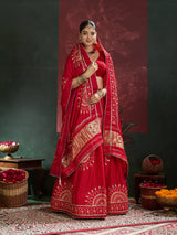 KcPc New Royal Traditional Bandhani Lehenga in Premium Gaji Silk GOR