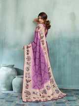 KcPc Traditional Georgette Kalamkari Saree for Women GAN