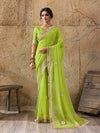 Buy saree with silver gotapati workborder for traditional design 