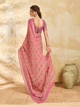 Buy Casual Style Chiffon Saree Kcpc Image 5