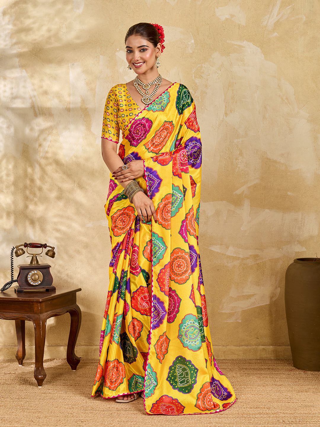 Crape Silk saree is perfect for party wear