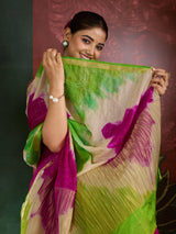 KcPc Premium Cotton Silk Banarasi Saree with Zari BorderGAN