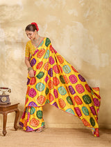 Crape Silk saree is perfect for party wear