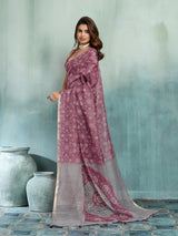 KcPc Traditional Leheriya Cotton Silk Saree with Beautiful Aari Tari WorkSTL