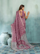 KcPc Traditional Leheriya Cotton Silk Saree with Beautiful Aari Tari WorkSTL