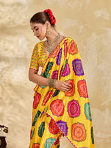 Crape Silk saree is perfect for party wear