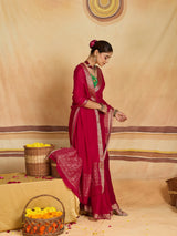 KcPc New arrival Pure Ojariya Chinon Beautiful Zari border Pallu saree MAHA
