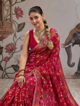 KcPc Banarasi Style Georgette Saree with Zari Weaving Festive Wear Saree VKFH