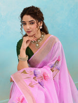 Buy Printed Saree Wih Casual Wear