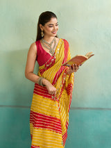 Buy Leheriya Style With Gotapatti Work Saree