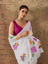 KcPc New Luxury Designer Style Saree Crafted in Soft Georgette FabricASH