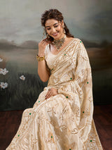 Buy Tusser Silk With Traditional Style Saree KcPc 
